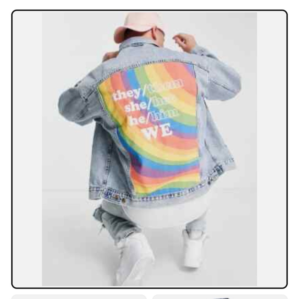 LEVI'S PRIDE LIBERATION TRUCKER Denim Jean Jacket